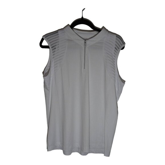 Tail Womens Sleeveless White Half Zip Golf Top Shirt White Outdoor Summer Sports - Picture 1 of 5